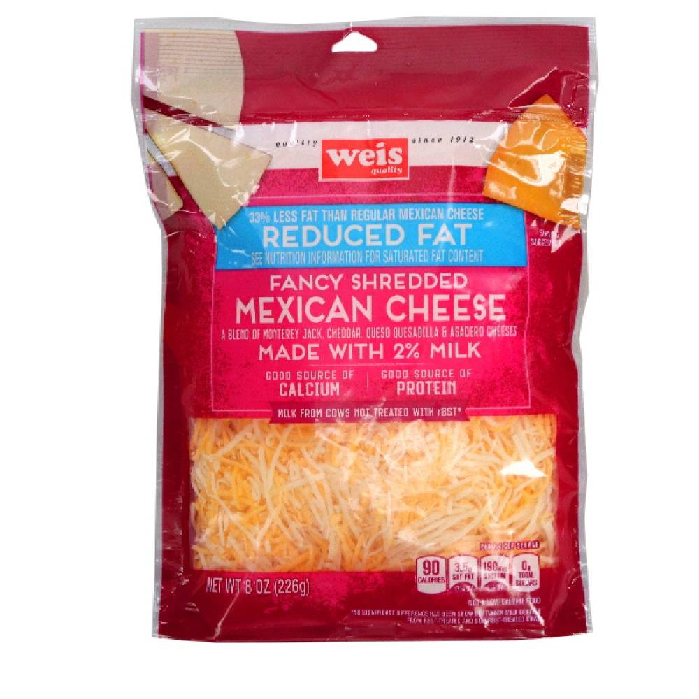 Weis Shredded Mexican Cheese Blend (8 oz)