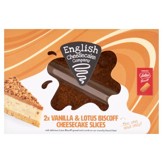English Cheesecake Company Luxury Vanilla Cheesecake With Lotus Biscoff (214 g)