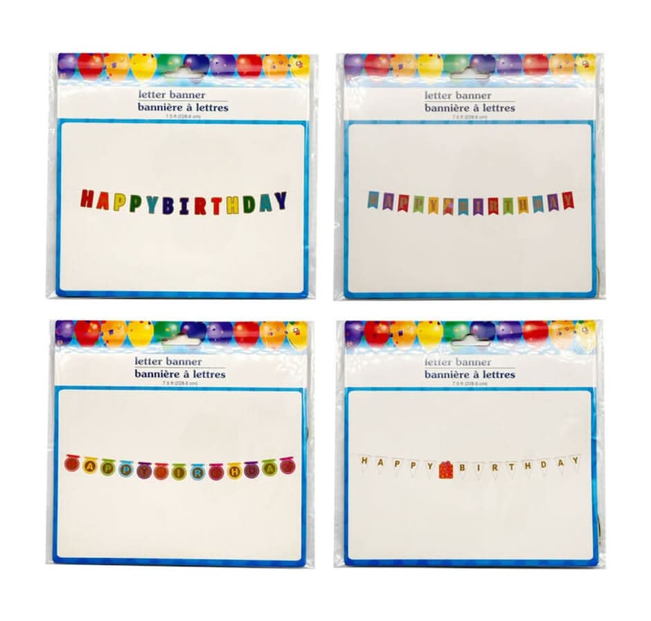 Happy Birthday Letter Banner