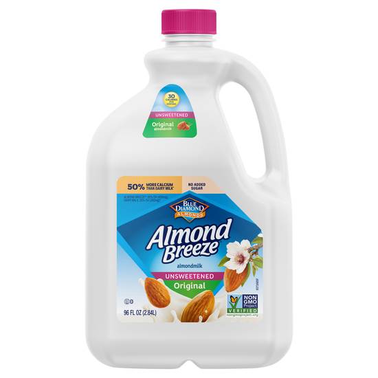 Almond Breeze Unsweetened Original Almond Milk (96 fl oz)