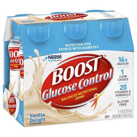 Boost Glucose Control Nutritional Drink Very Vanilla - 8.0 fl oz x 6 pack
