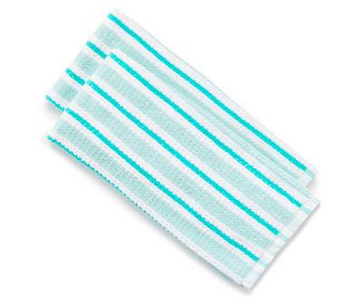 Real Living Aqua Stripe Kitchen Towels (2 ct)