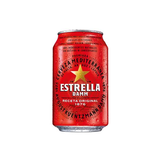 Estrella Damm Cerveza Lata 33cl