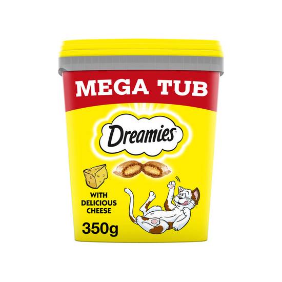 Dreamies Cat Treat Biscuits with Cheese Bulk Mega Tub 350g
