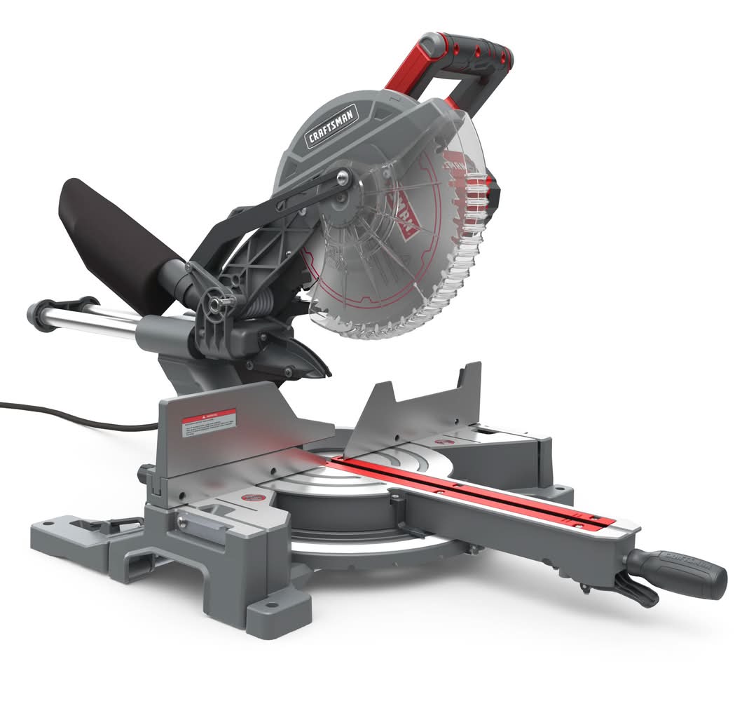 CRAFTSMAN 10-in 15-Amp Single Bevel Sliding Corded Miter Saw