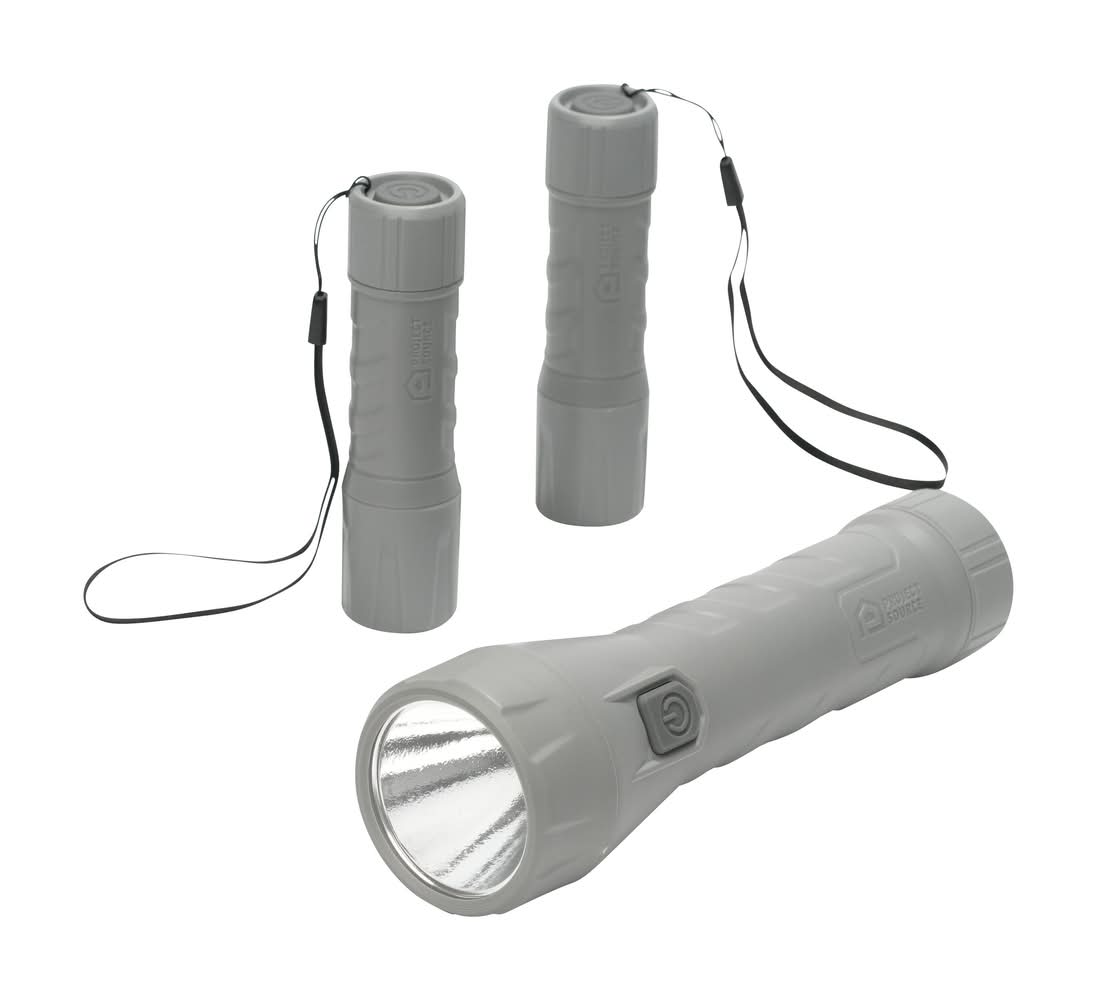 Project Source 200-Lumen 2 -Adjustable Mode LED Flashlight 3 -Pack