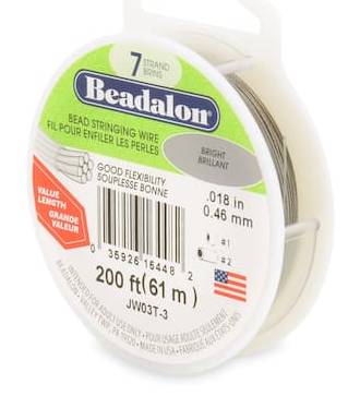 Beadalon Bright 7 Strand Bead Stringing Wire, 200Ft.