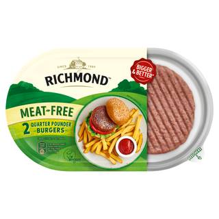 Richmond Meat-Free 2 Quarter Pounder Burgers 227g