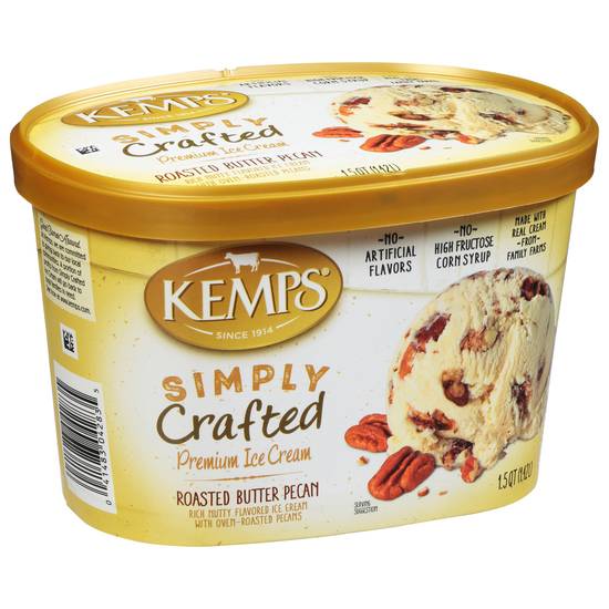 Kemps Simply Crafted Premium Roasted Butter Pecan Ice Cream (1.5 quart)