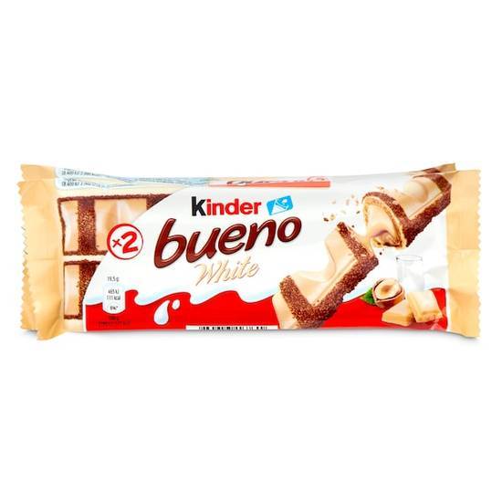 Barritas de chocolate blanco y avellanas Kinder bolsa 3 x 39 g