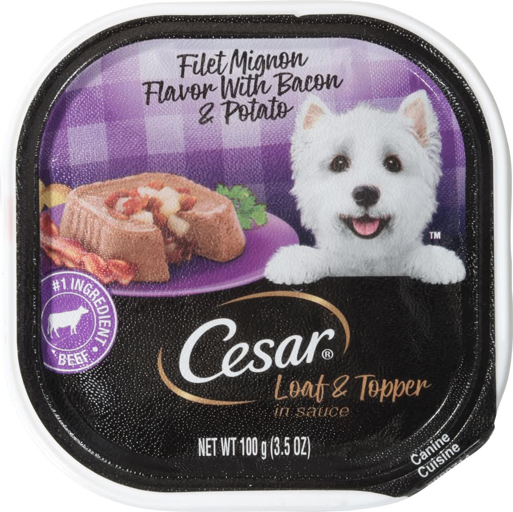 Cesar Canine Cuisine Loaf Topper in Sauce Dog Food Delivery in