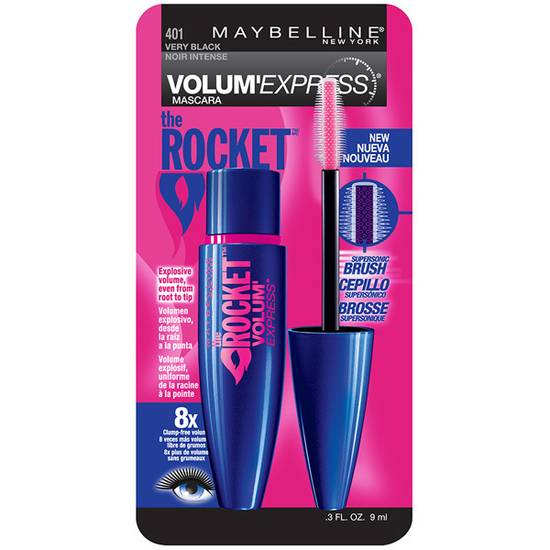 Maybelline the Rocket Volume' Express Washable Very Black 401 Mascara (very black)
