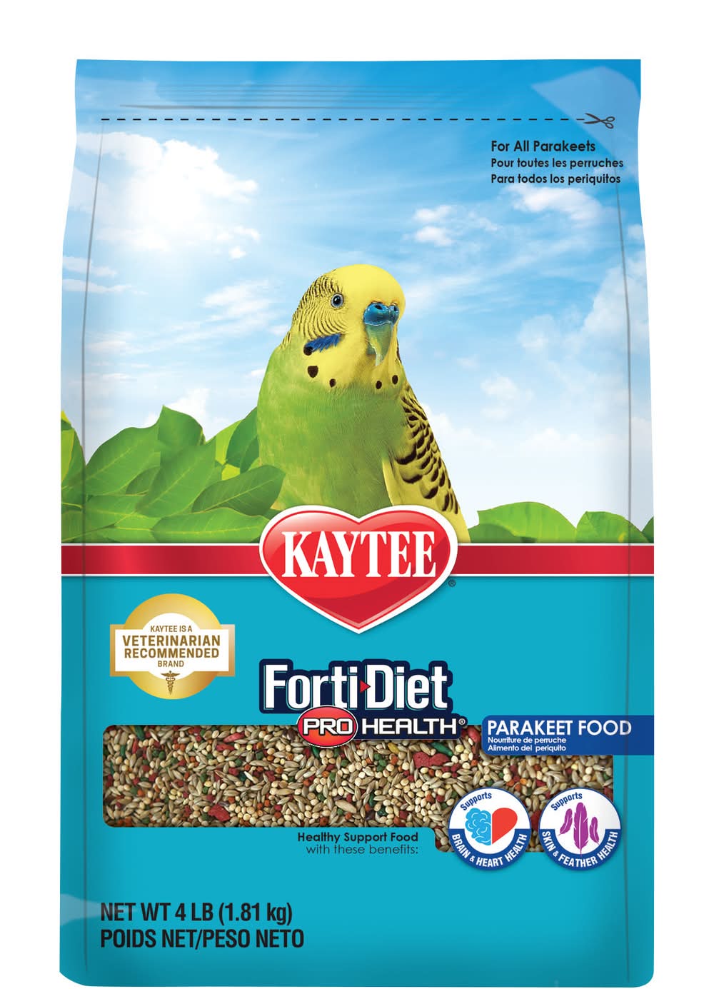 Kaytee Forti-Diet Pro Health Parakeet Food (4 lbs)