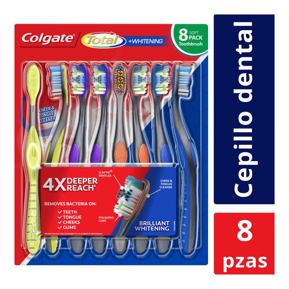 Colgate · Total whitening cepillos dentales (8 un)