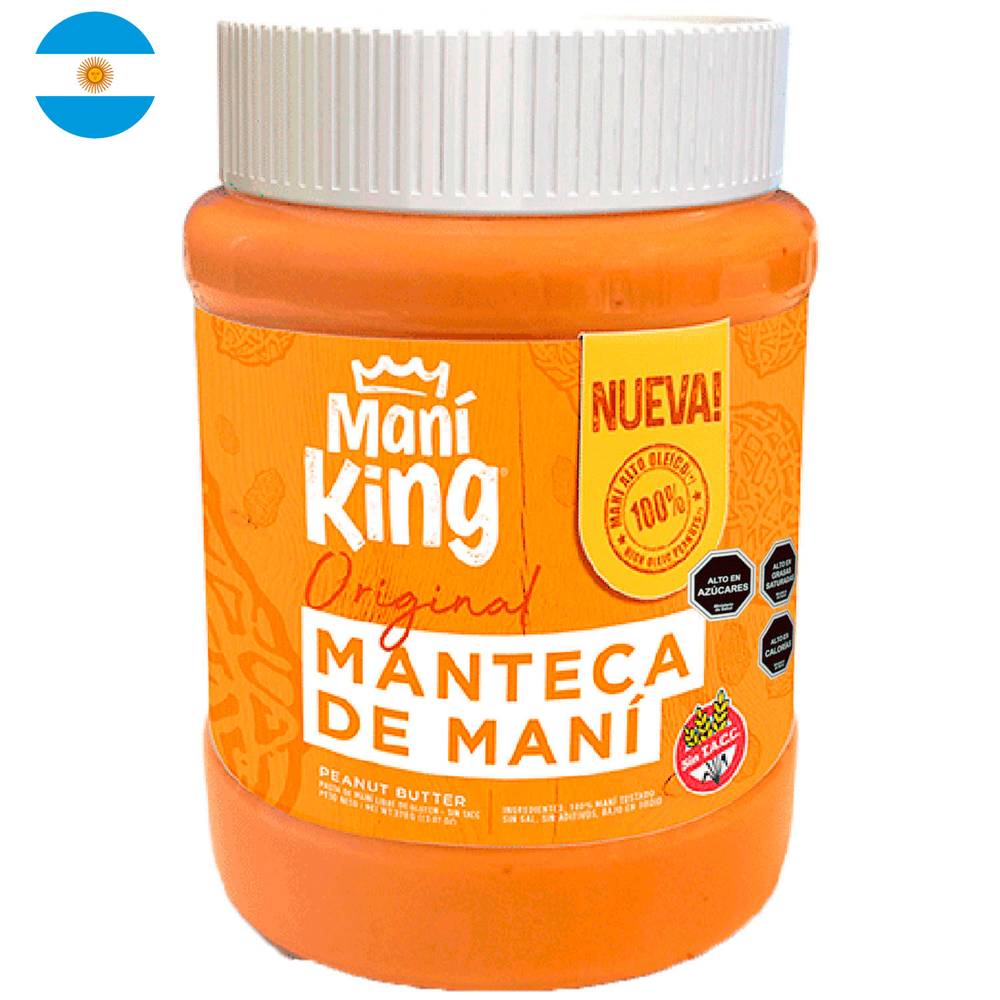 King mantequilla de maní original (pote 350 g)