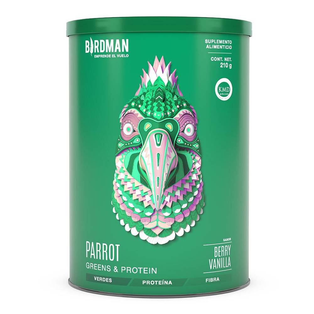 Birdman proteína vegetal parrot sabor vainilla (210 g)
