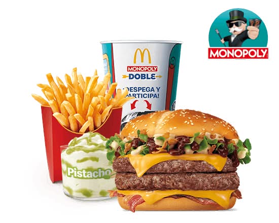 Menú Completo Mediano McExtreme BBQ & Mayo Doble
