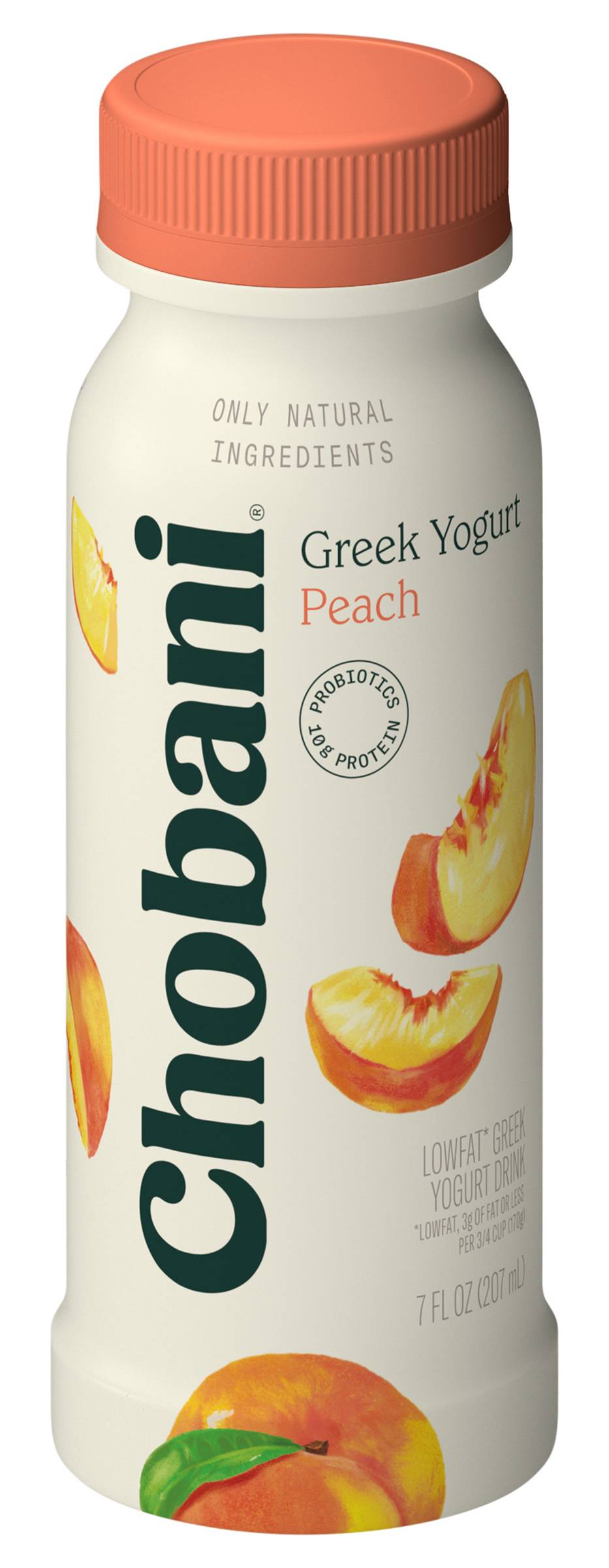 Chobani Low Fat Greek Yogurt Drink, Peach (7 fl oz)