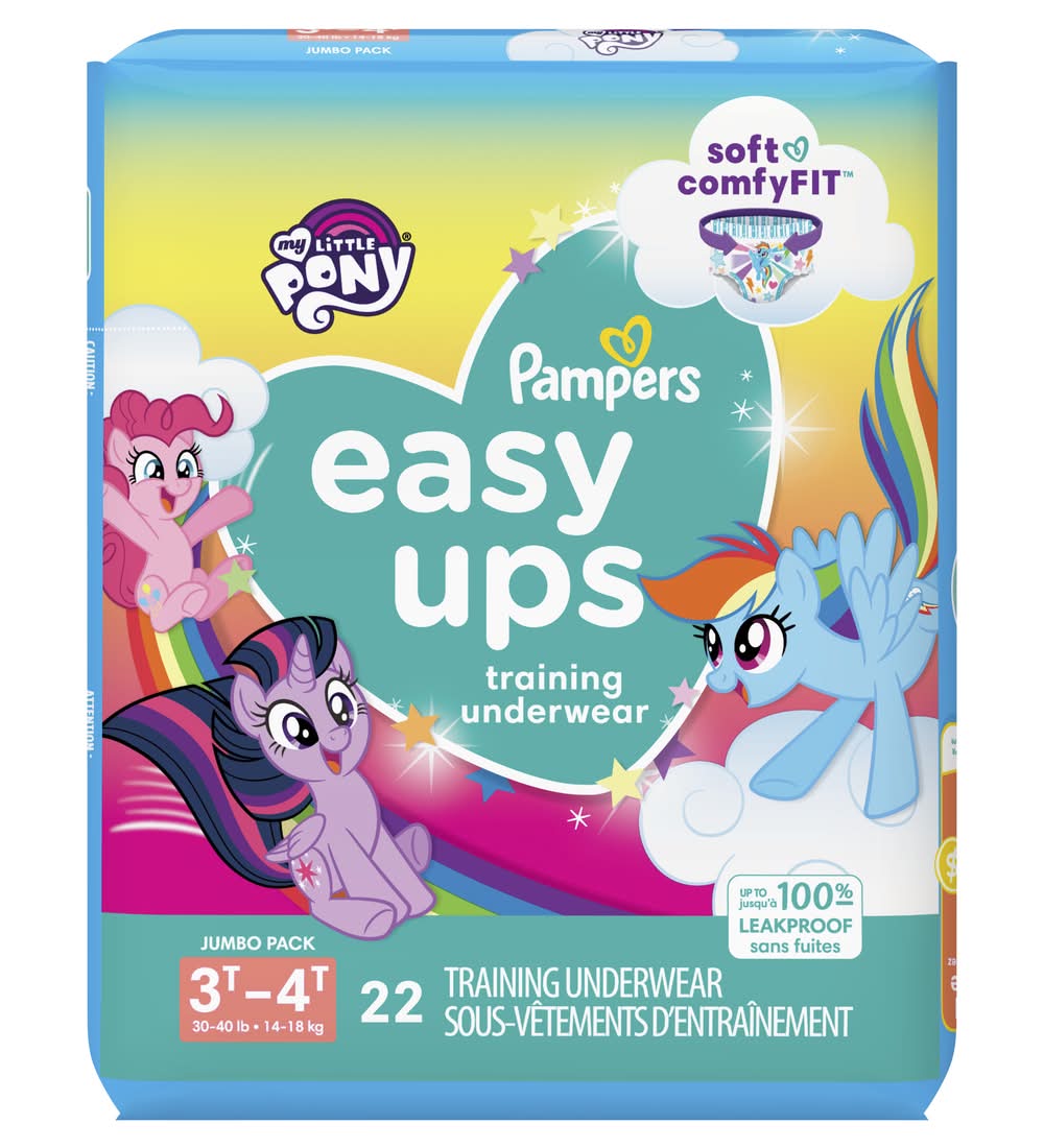 Pampers Peppa Pig Easy Ups Training Underwear, 3T-4T (22 ct)
