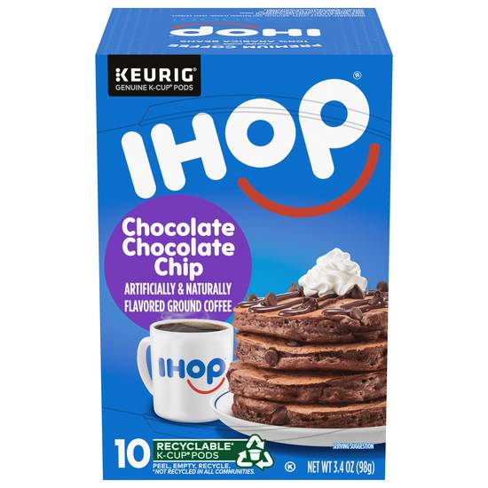 Ihop K-Cup Pods Ground Chocolate Chip Coffee (10 pack, 0.34 oz)