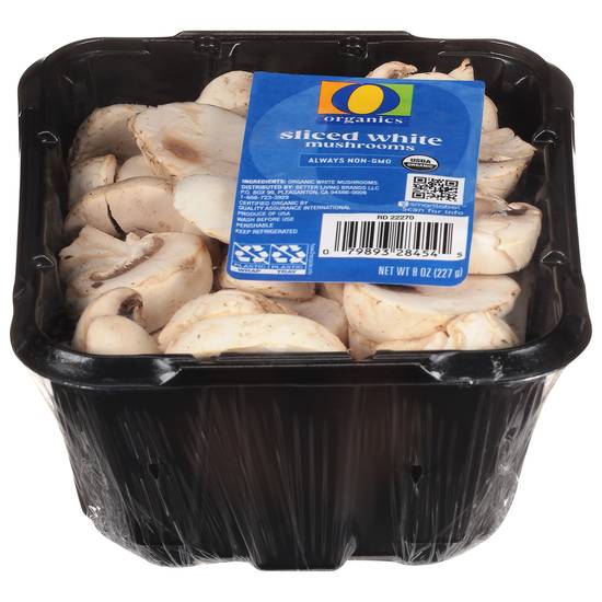 O Organics Organic Sliced White Mushrooms (8 oz)