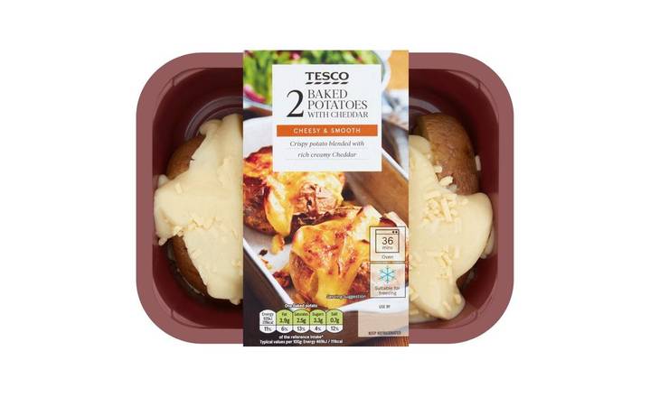 Tesco 2 Jacket Potatoes with Cheese 450g (390958) 