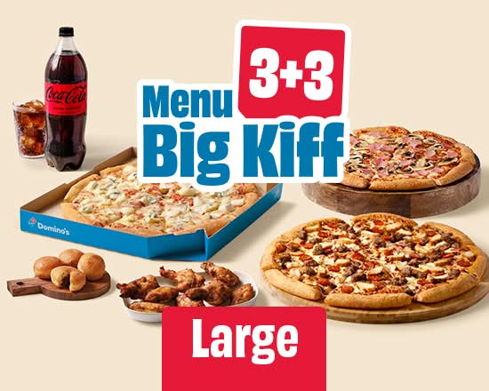 3 🍕 + 2🍟 + 1🥤 au choix (taille L)