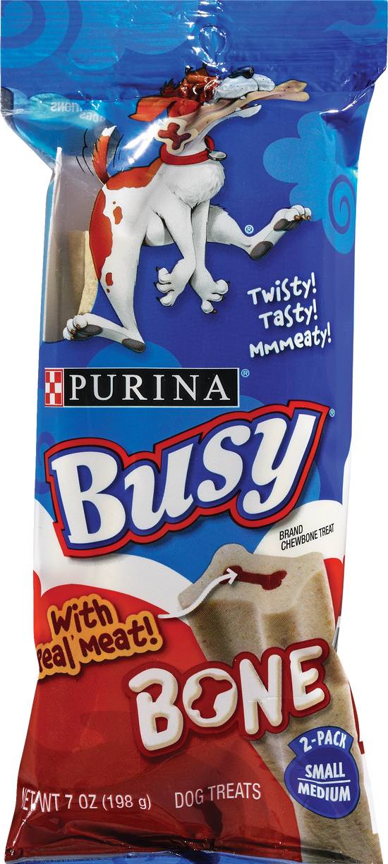 Purina Busy Bone Chewy Treat with Meaty Middle, Small/Medium Dogs