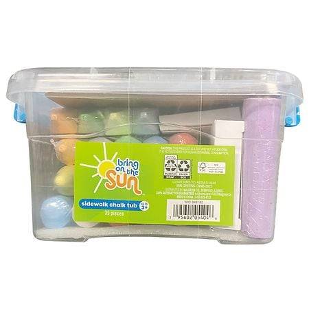 Bring on the Sun 3+ Ages Variety Colors Chalk Activity Bucket (35 ct)