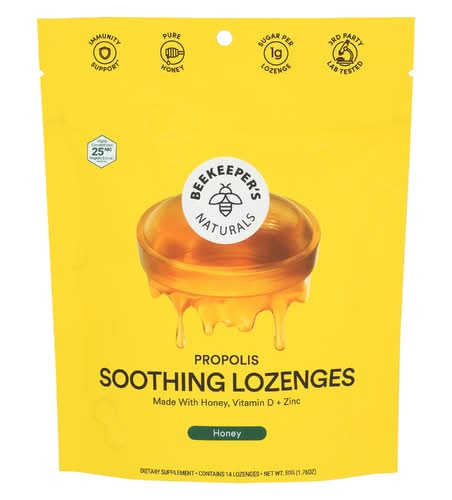 Beekeepers B. Soothed Honey Lozenges