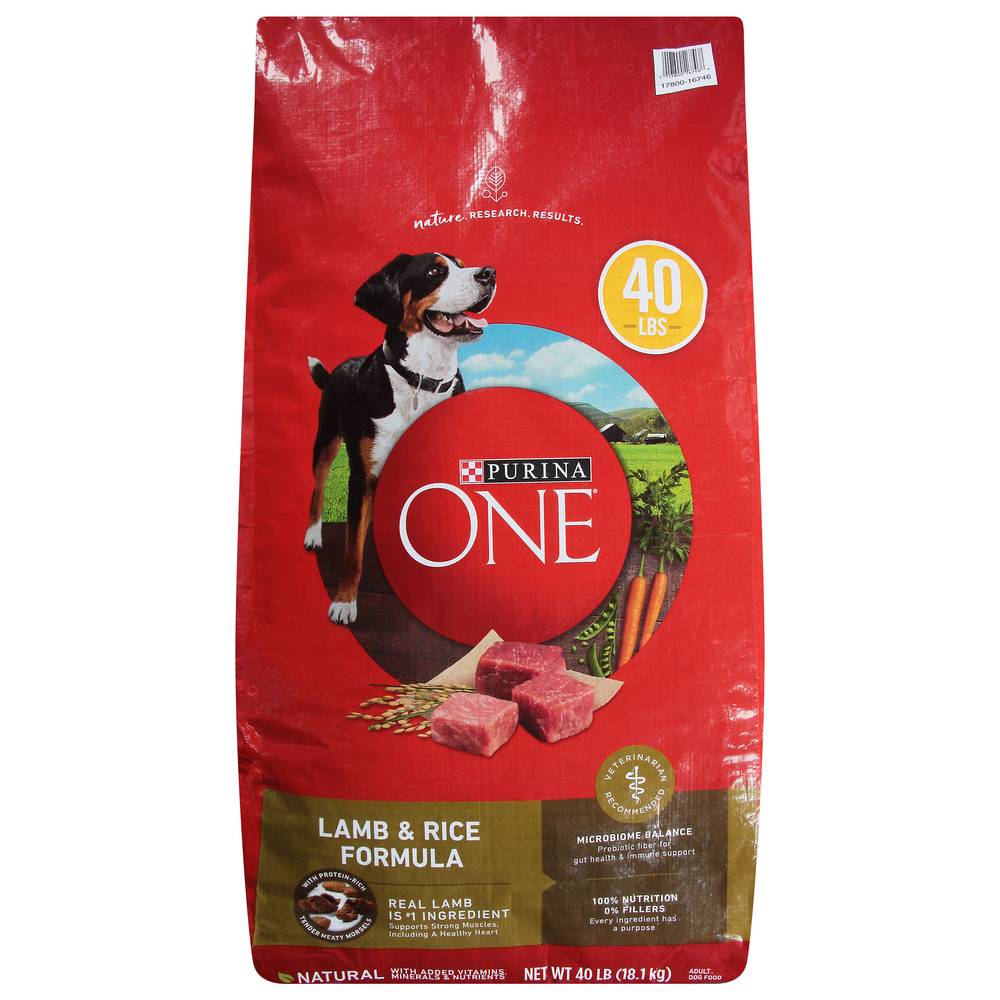 Purina One Natural Lamb & Rice Formula Adult Dog Food (40.01 lbs)