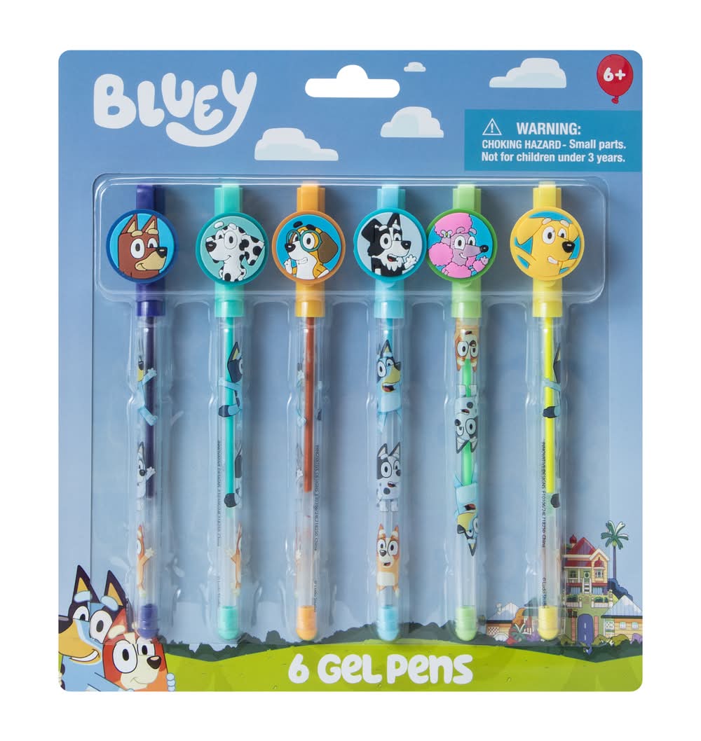 Bluey™ Gel Pens 6-Pack