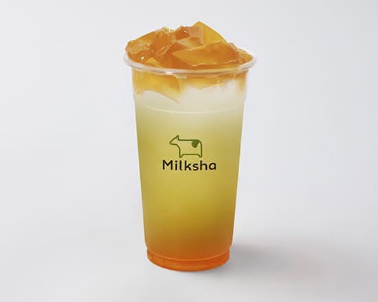 蔗杯紅柚凍飲 Sugarcane Grapefruit Green Tea with Green Tea Jelly