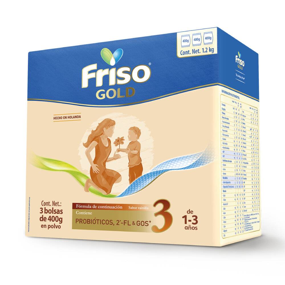 Friso probióticos gold etapa 3 (bolsa 3 x 400 g)