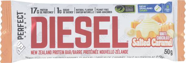 PERFECT Sports Diesel New Zealand Protein Bar, Salted Caramel (50 g)