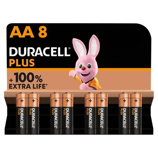 Duracell Plus AA Alkaline Batteries,  LR6 - Pack of 8