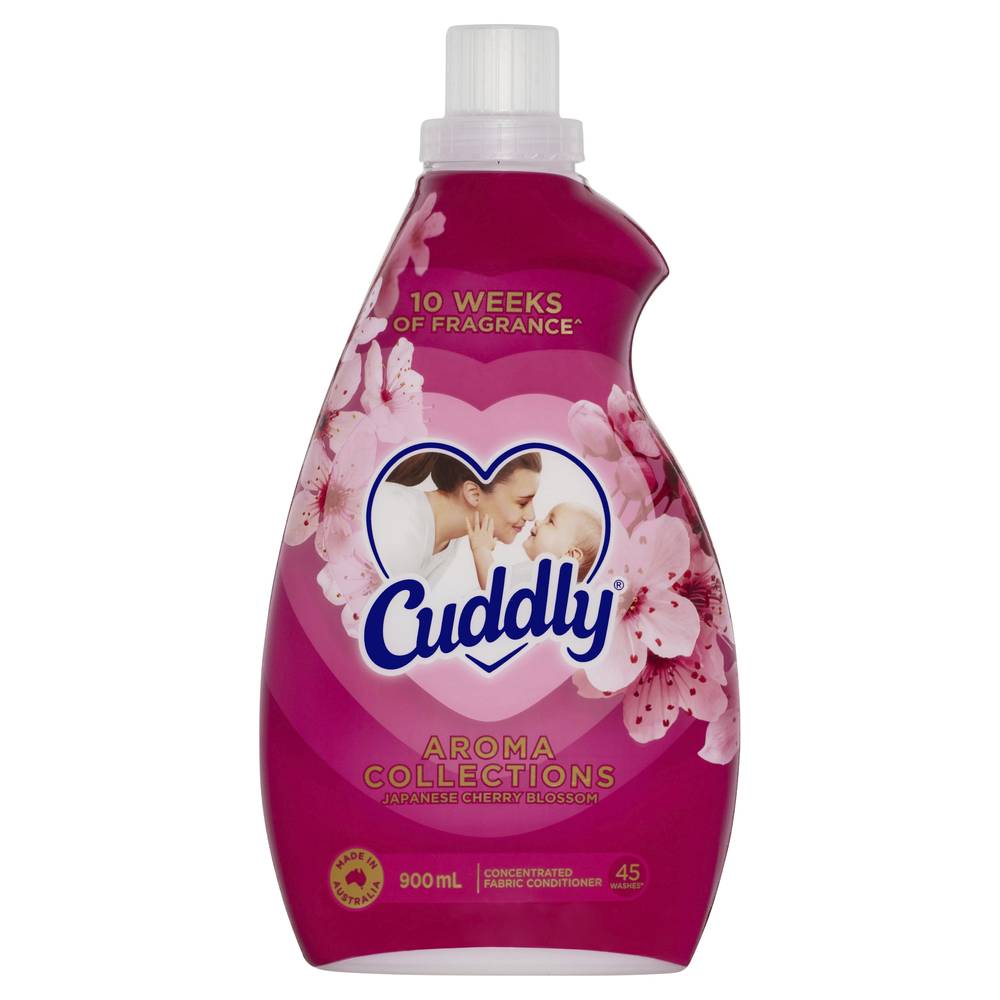 Cuddly Concentrated Fabric Softener Conditioner, Japanese Cherry Blossom (900mL)