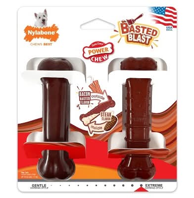 Nylabone Power Chew Basted Blast Dog Chew Toys (2 ct)