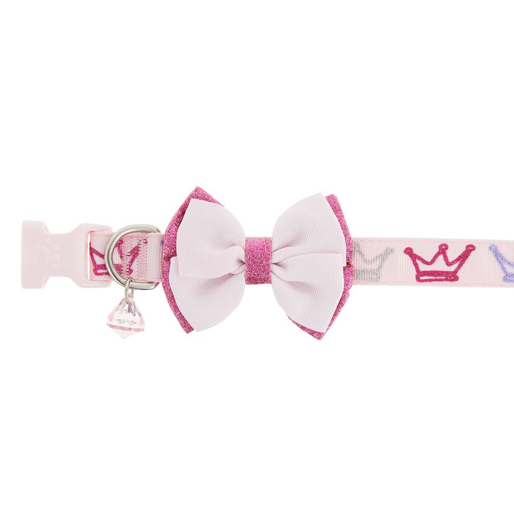 Top Paw® Princess Dog Collar (Color: Pink, Size: 2X Small)