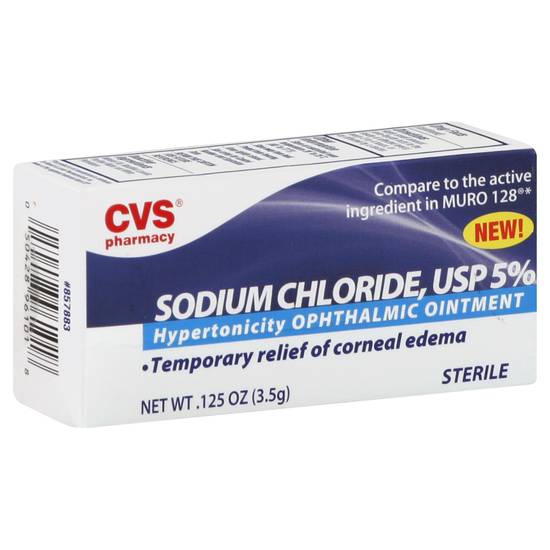 Cvs Pharmacy Sodium Chloride,Usp5% Corneal Edema Relief Ointment