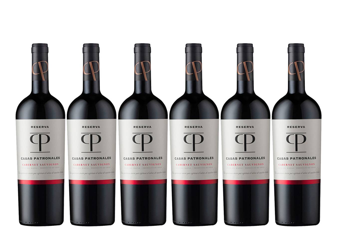 Casas patronales pack vino cabernet sauvignon reserva (6 x 750 ml)