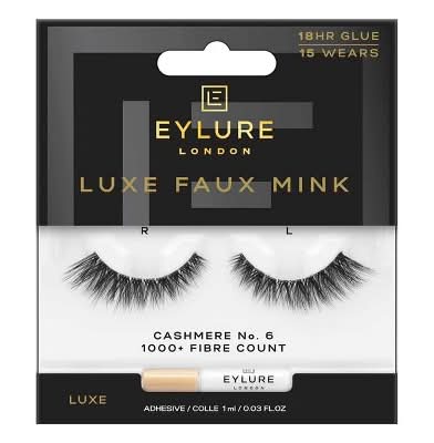 Eylure Luxe Faux Mink Cashmere No. 6 False Eyelashes