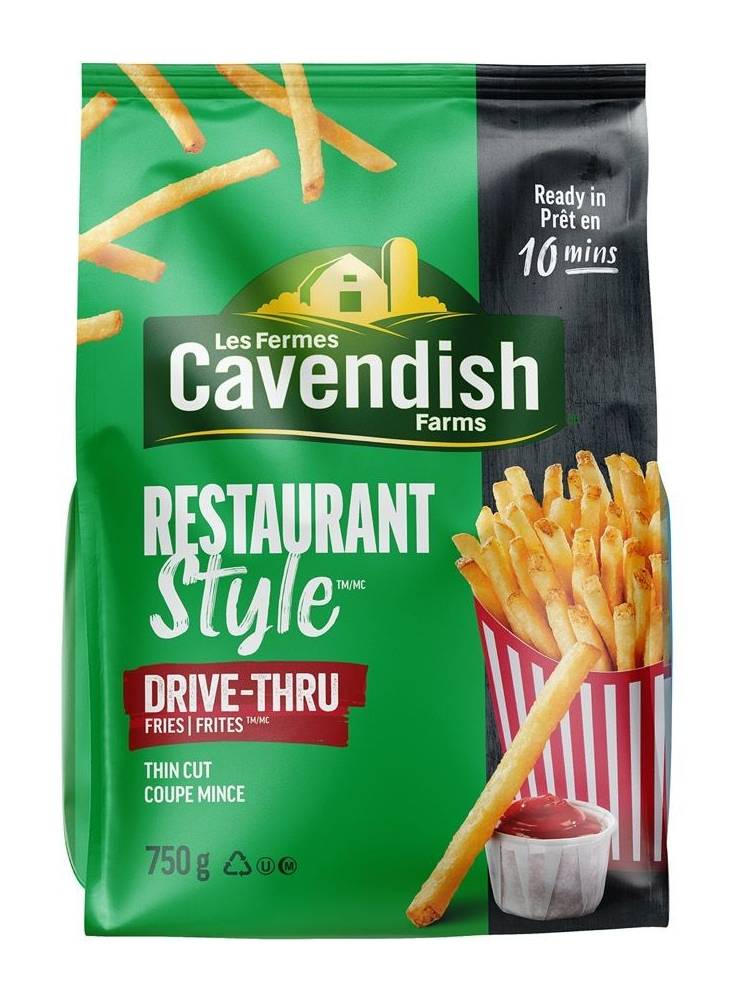 Cavendish farms restaurant style frites drive thru - restaurant style drive thru fries (750 g)