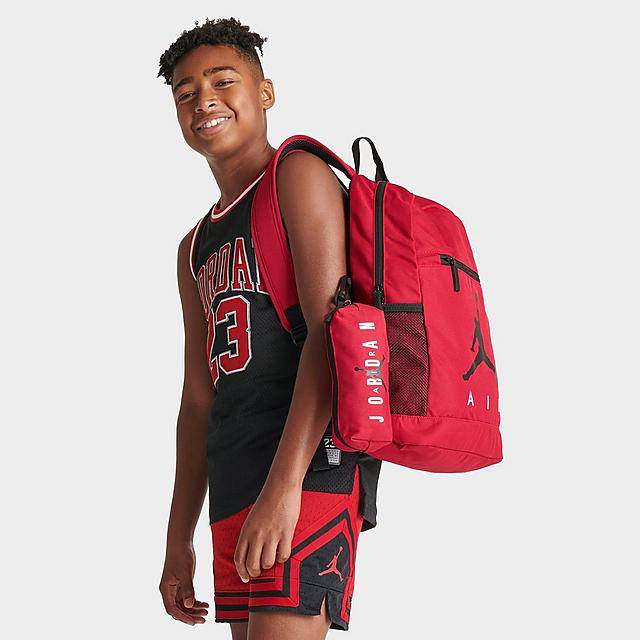 Jordan Air Jumpman Pencil Case Backpack ( red-black)