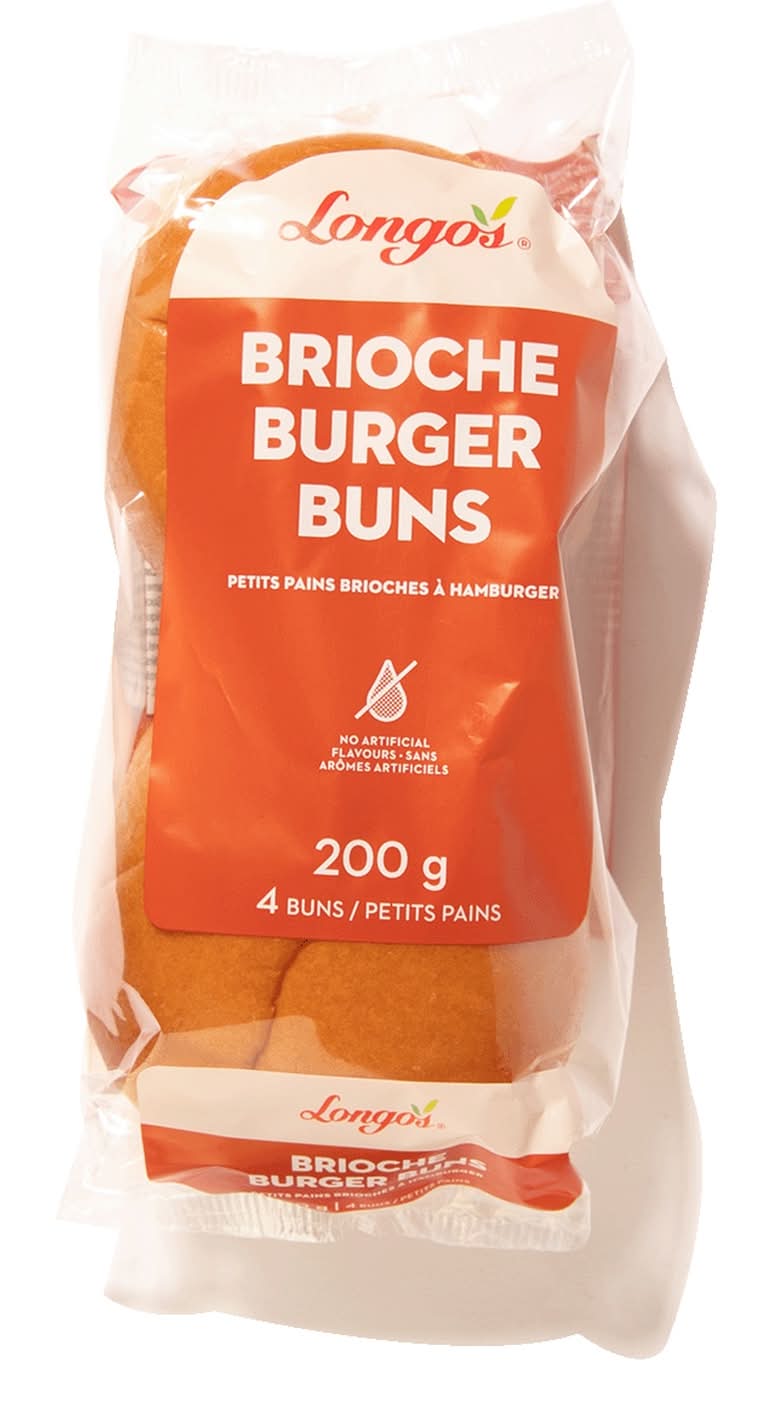 Longo's Longos Brioche Burger Buns (200 g, 4 ct)