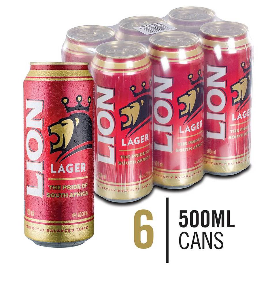 Lion Lager 500ml Cans 6 Pack