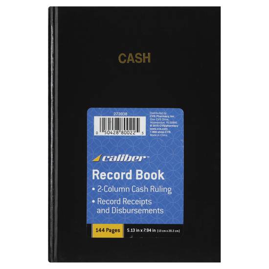 Caliber Record Book (black )