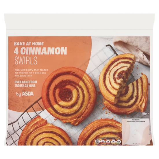 Asda Bake at Home 4 Cinnamon Swirls 318g