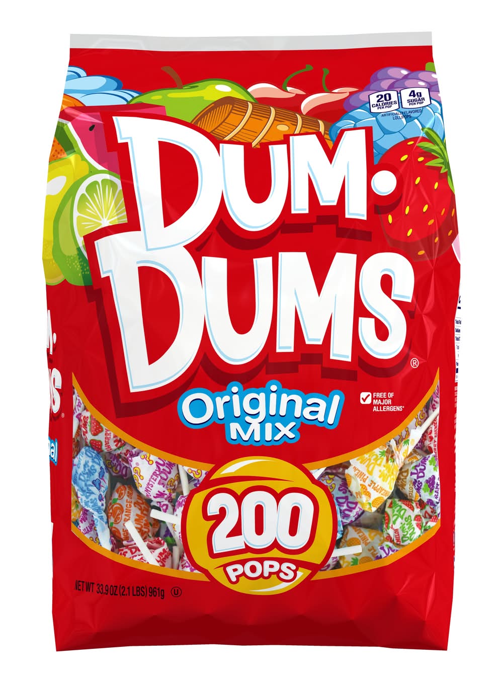 Dum Dums Original Mix Lollipops (33.9 oz, 200 ct)