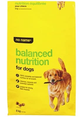 No Name Nutrition Équilibrée Pour Chiens / Balanced Nutrition For Dogs 8.0 KG